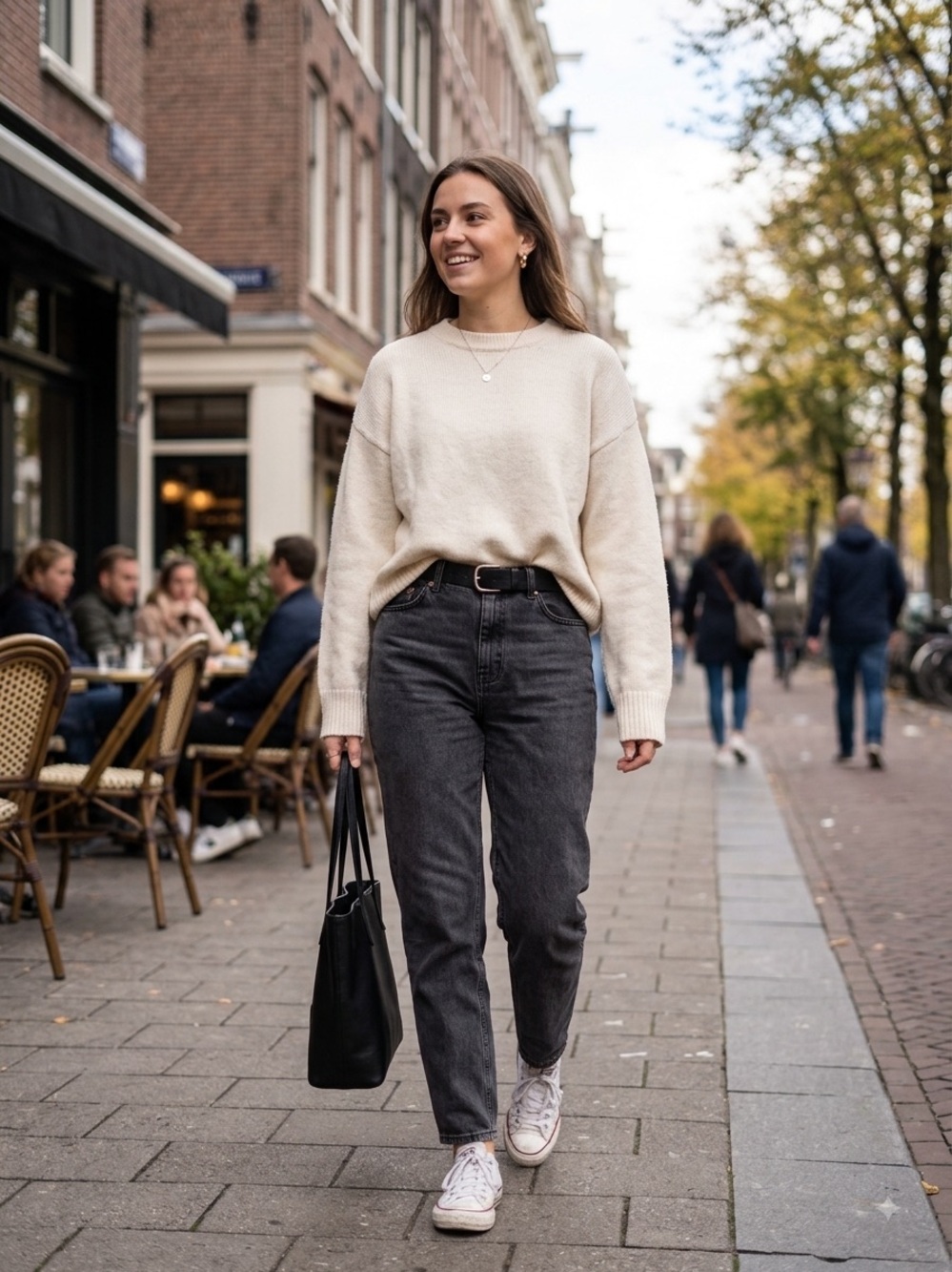 Topshop Black Boyfriend Jeans with Casual Straight Leg